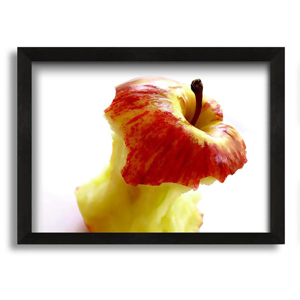 Gracie Oaks The Core Of An Apple Picture Frame Photograph on Canvas